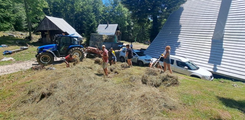 Belgijski taborniki prostovoljno pomagali tudi pri obnovi travnikov v okviru projekta LIFE FOR SEEDS